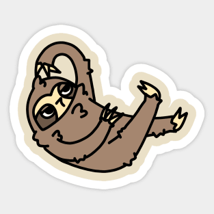 lazy cute sloth cartoon drawing Sticker